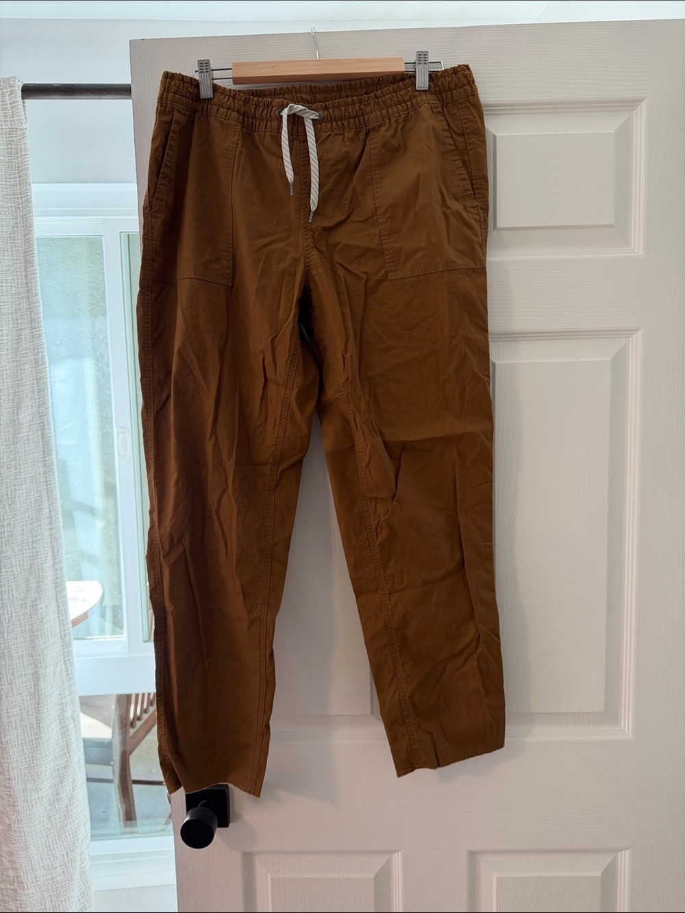 Vuori Brown Track Pants with Drawstring Waist